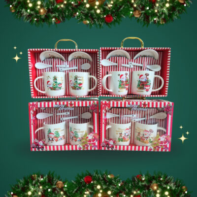 RJ TAZA CON PLATO Y CUCHARA DOBLE INDIVIDUAL