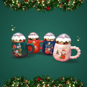 TCB107 TARRO DE NAVIDAD CON TAPA 2PCS