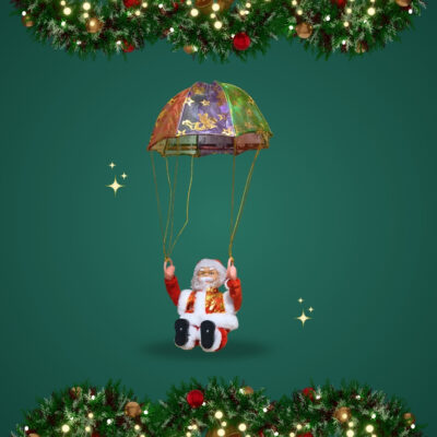 SANTA CLAUS CON PARACAÍDAS MUSICAL