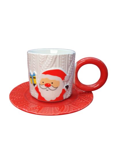 TAZA CON PLATO NAVIDAD