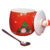 CY8451 TAZA NAVIDAD CON TAPA Y ASA 3D SERIE 3PCS