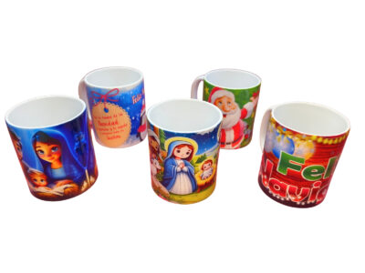 TAZA SUBLIMADA NAVIDAD CAJA 36 PCS SURTIDA