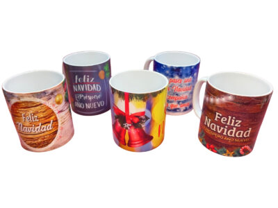 TAZA SUBLIMADA NAVIDAD CAJA 36 PCS SURTIDA