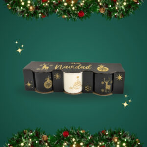 AM114-003X TEQUILERO NAVIDAD BLANCO, NEGRO & DORADO