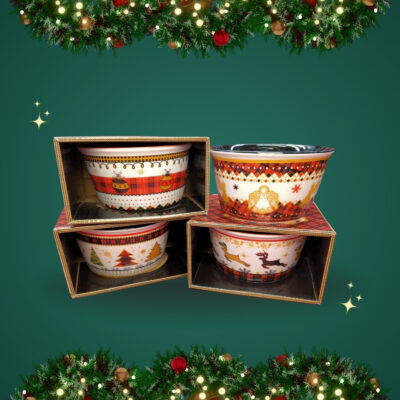 AM112-004X TARRO DECAGONAL NAVIDAD SERIE 4PCS