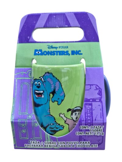 TAZA CÁPSULA CON SOBRE DE COCOA MONSTERS INC SERIE 2PCS
