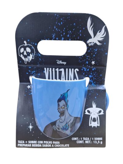 TAZA GRANDE CON SOBRE DE COCOA VILLAINS SERIE 3PCS