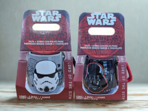 TAZA GOTA CON SOBRE DE COCOA STAR WARS SERIE 2 PCS
