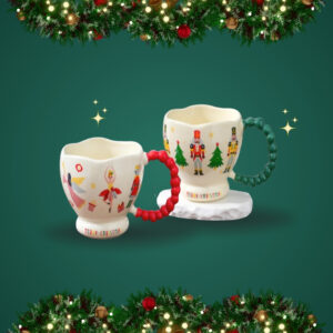 TAZAS 3D NAVIDAD CON ASA BOLITAS